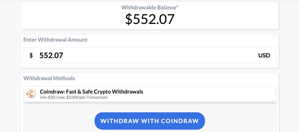 How to Withdraw at a Casino Using Coindraw - Coindraw