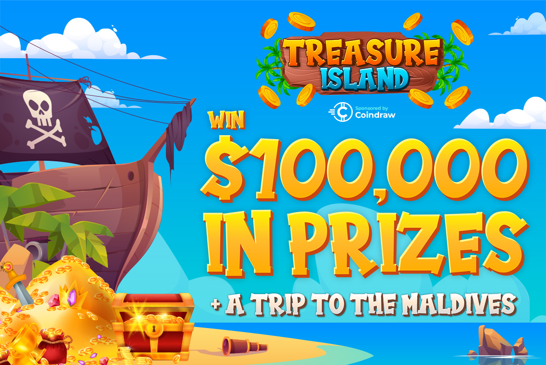 Coindraw x Raging Bull launches $100,000 Treasure Island campaigns.