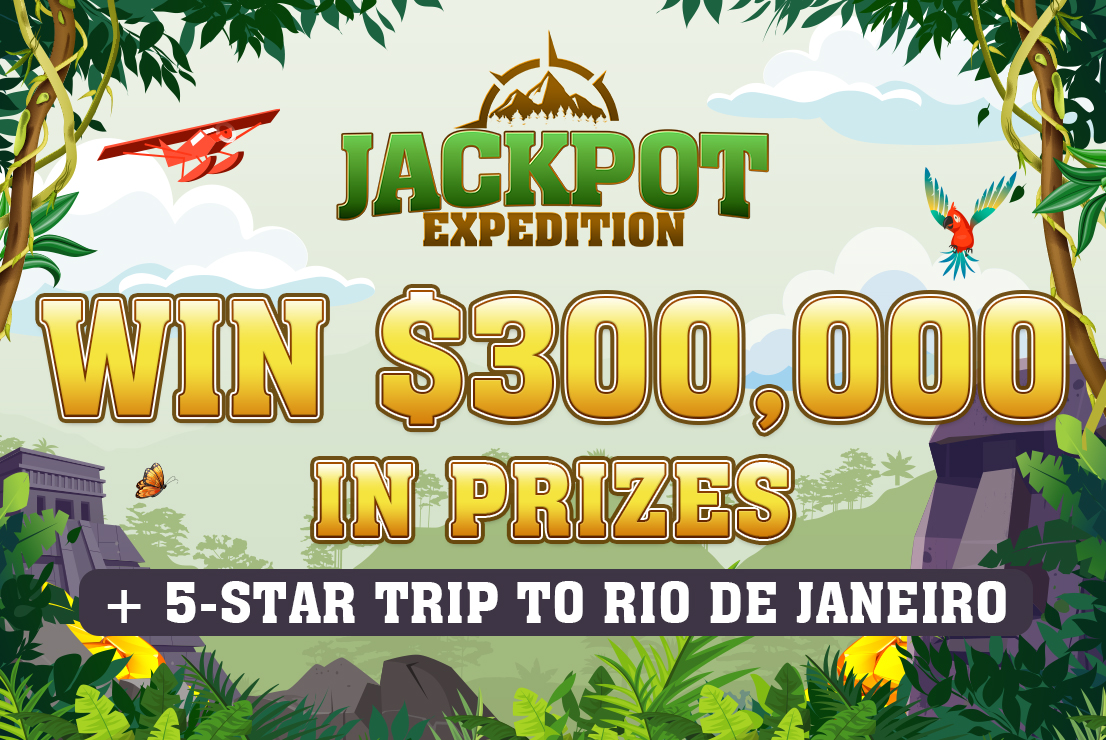 Win $300,000 in prizes in Jackpot Expedition, Coindraw's brand new casino promotion.