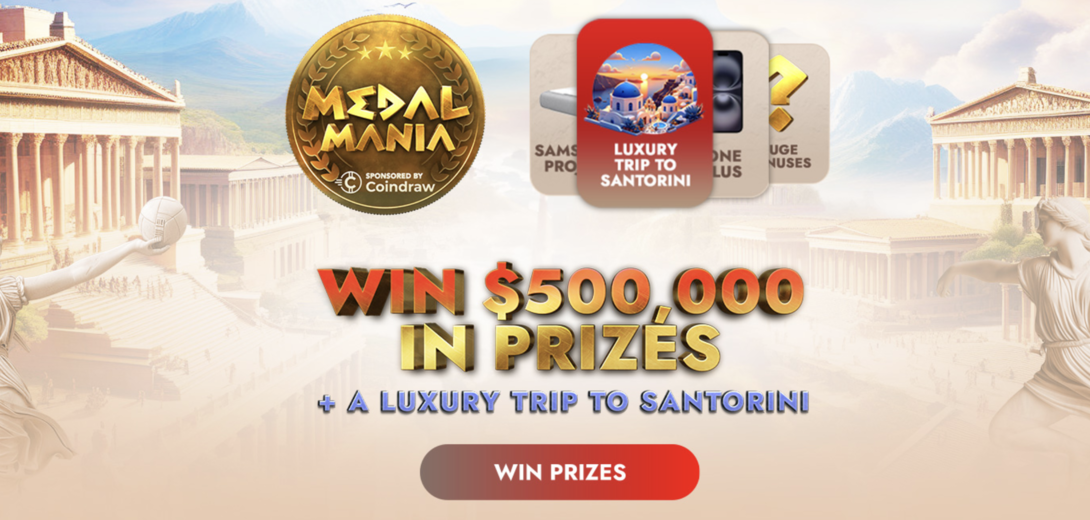 Medal Mania is back and Coindraw is bring you huge prizes once again.